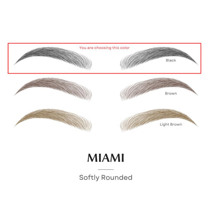 Bliss and Beyond USA Waterproof Eyebrow Sticker – Long-Lasting, Natural-Look Brow (Dramatic Miami, Black) | 2 Sheets