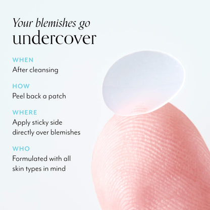 Bliss Clear Genius Blemish Patches – Salicylic Acid & Zinc for Fast Relief & Prevention, Clarifying Spot Treatment - 3 Pack
