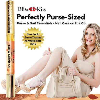 Bliss Kiss Pumpkin Spice Latte Nail Oil Pen | Vitamin E & Jojoba for Stronger Nails