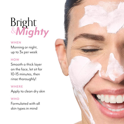 Bliss Mighty Marshmallow + Vitamin C Whipped Mask – Brighten & Hydrate Skin (1.7 oz)