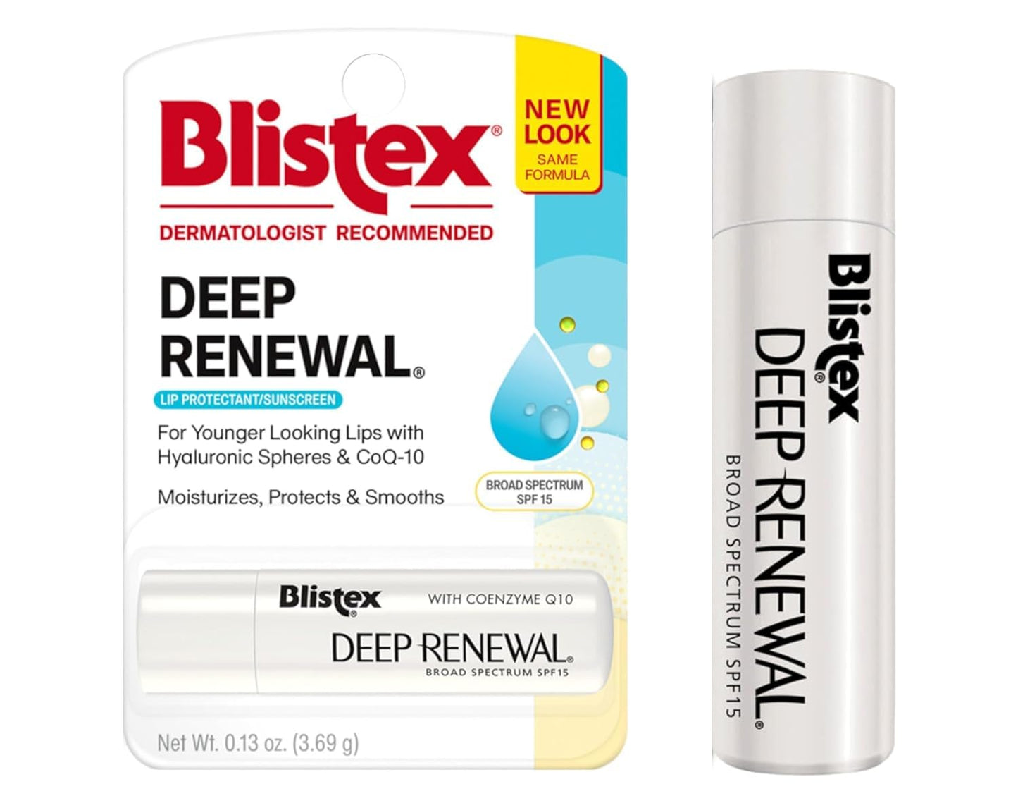 Blistex Deep Renewal Lip Protectant Balm SPF 15 — 4 × 0.13 oz