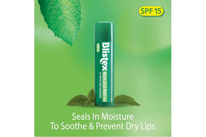 Blistex Medicated Lip Balm SPF 15 Mint – Value Pack (6 x 0.15 oz)
