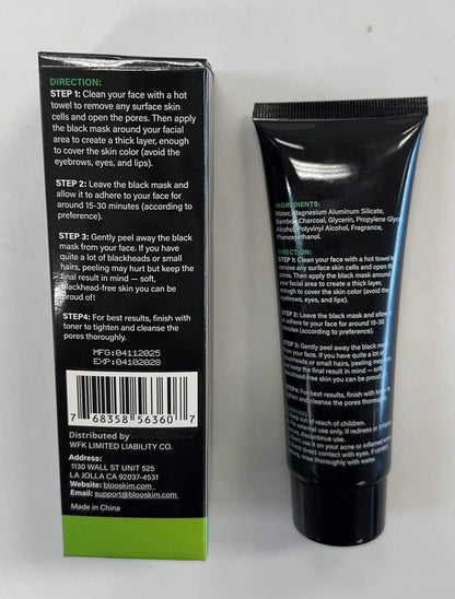 Blooskim Blackhead Remover Mask – Charcoal Peel Off Face Mask for Oily & Combination Skin, 2.8 oz