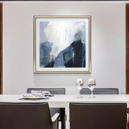 Blue Framed Wall Art Print 70*70cm