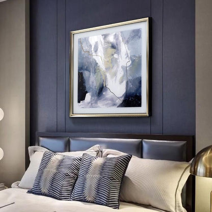 Blue Framed Wall Art Print 70*70cm