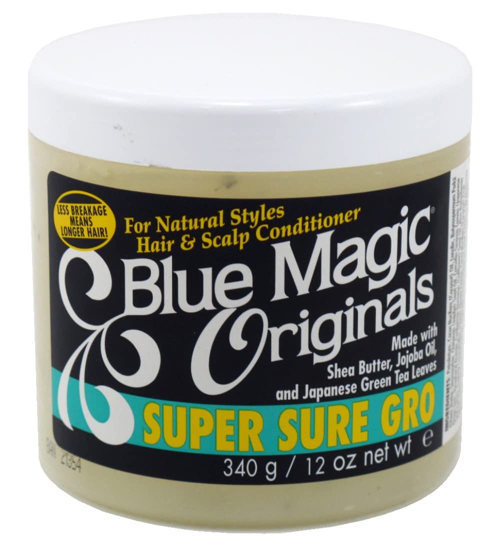 Blue Magic Originals Super Sure Gro – 12 oz Pack of 3 for Stronger Hair