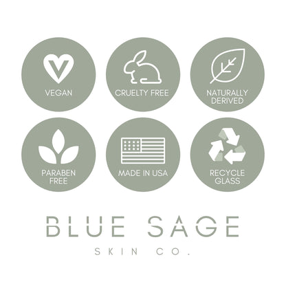 Blue Sage Kale Milky Daily Facial Cleanser – Natural Anti-Aging Face Wash with Antioxidants & Amino Acids