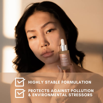 Blue Sage Vitamin C + Rosehip Glow Up Daily Facial Serum | Hydration, Brightening & Gentle Exfoliation