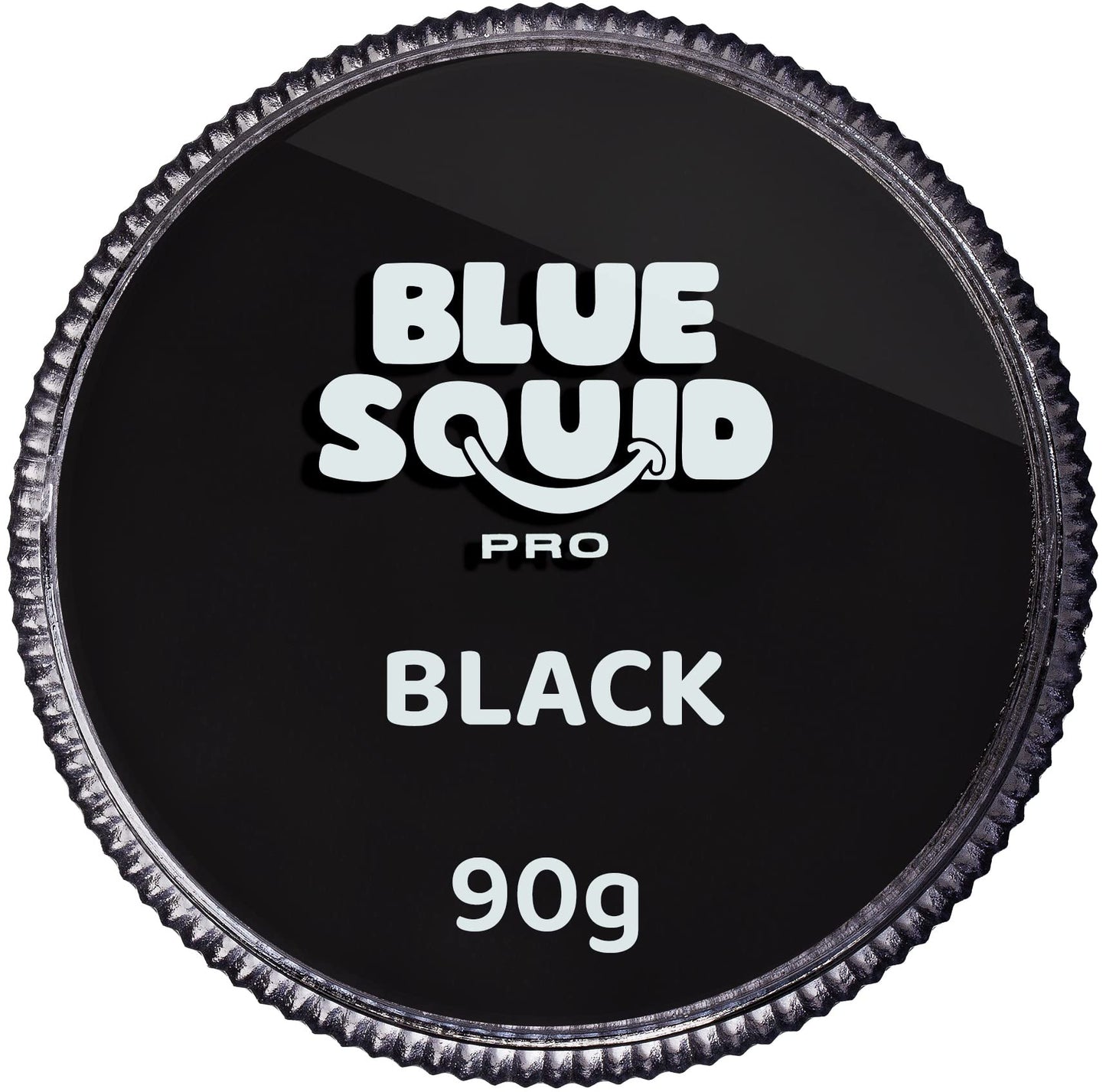 Blue Squid PRO Face Paint Black 90g – Professional Water Based Cake for SFX, Cosplay & Halloween