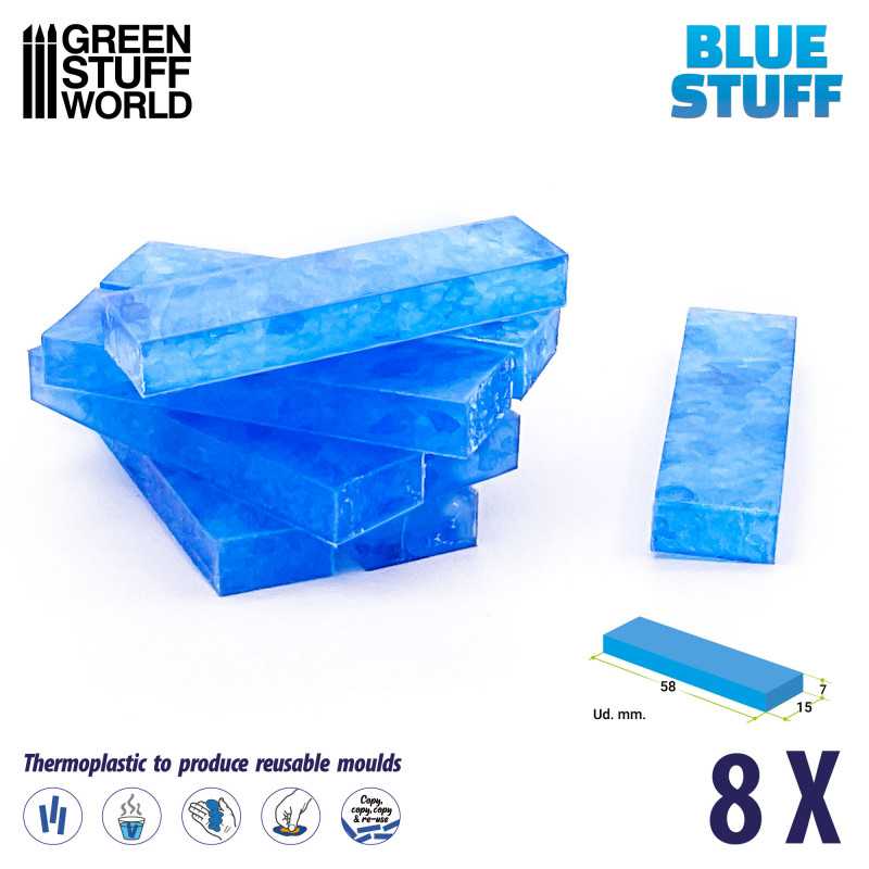 Blue Stuff Mold (8 Bars)