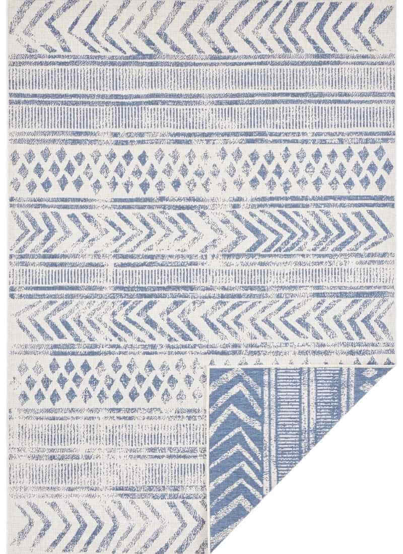 Reversible Geometric Indoor-Outdoor Flatweave Rug