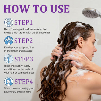 Blueberry Fields Shampoo and Conditioner Bundle Bars – Natural Blueberry Extract for Thinning Hair