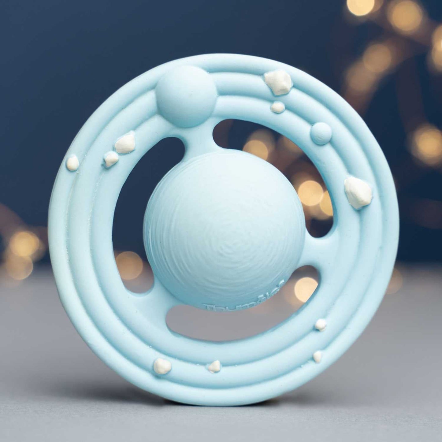 Planet CH3W® Natural Rubber Space Themed Baby Toy (Ringed Planet)