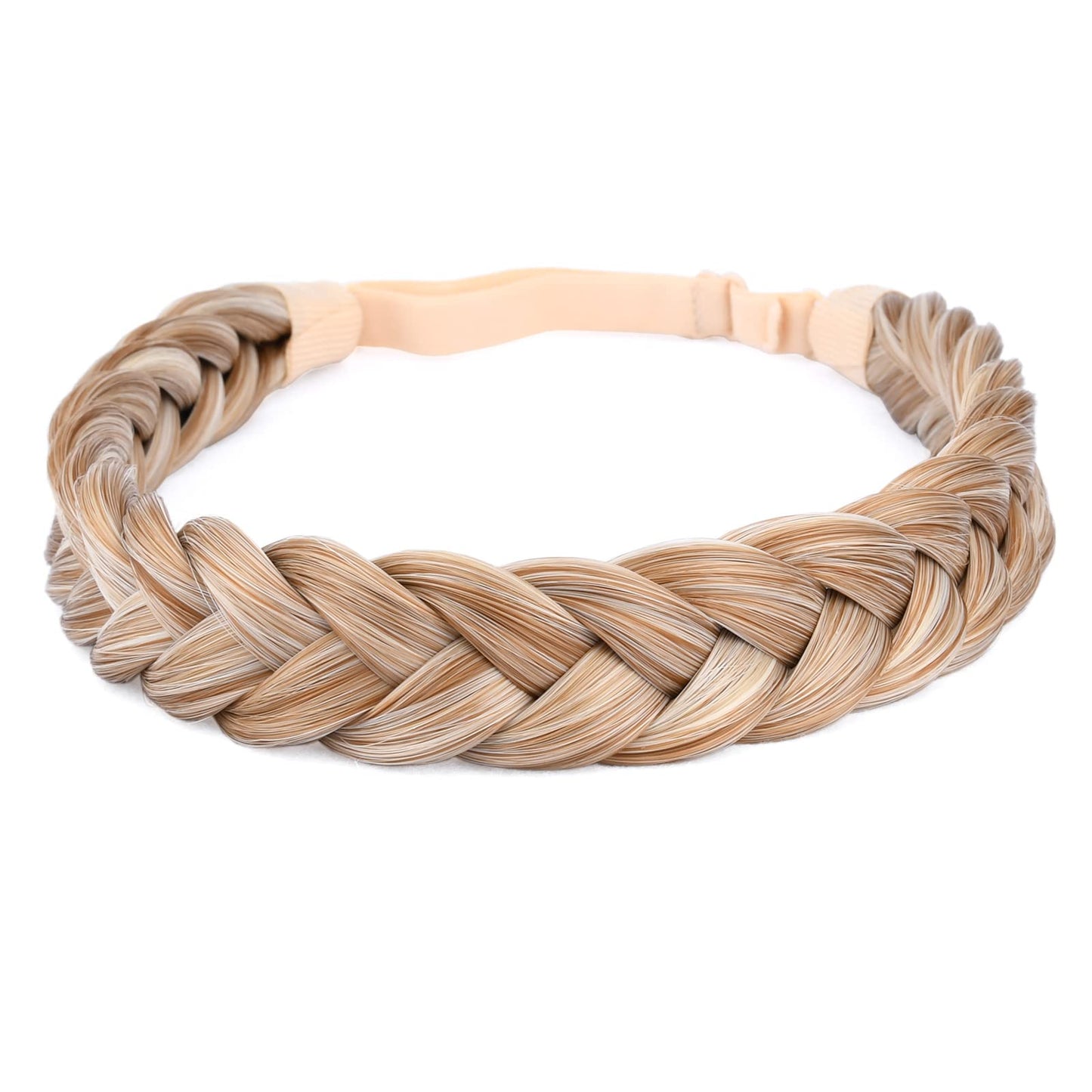BOBIYA 2-Strand Synthetic Hair Braided Headband | Golden Blonde