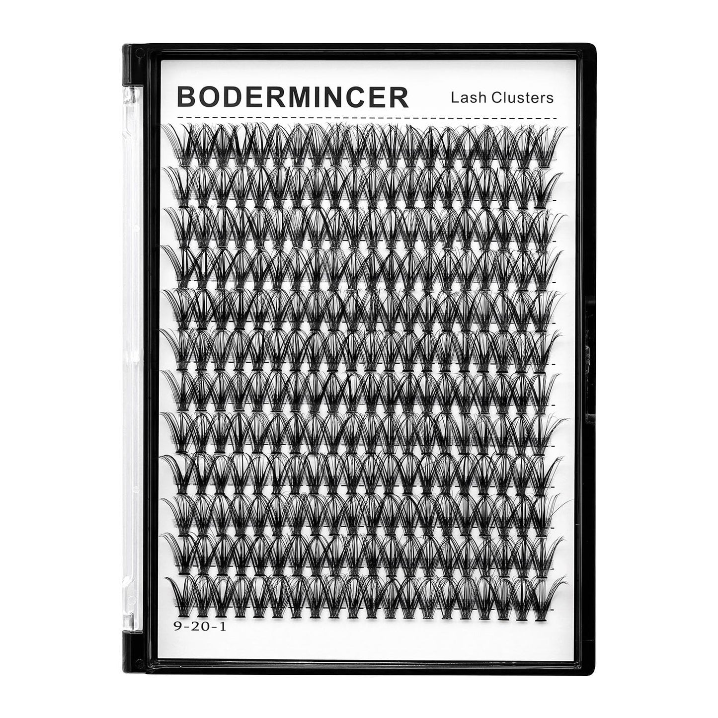 Bodermincer Black Cluster Lashes 240pcs – 20D/40D D Curl Kit