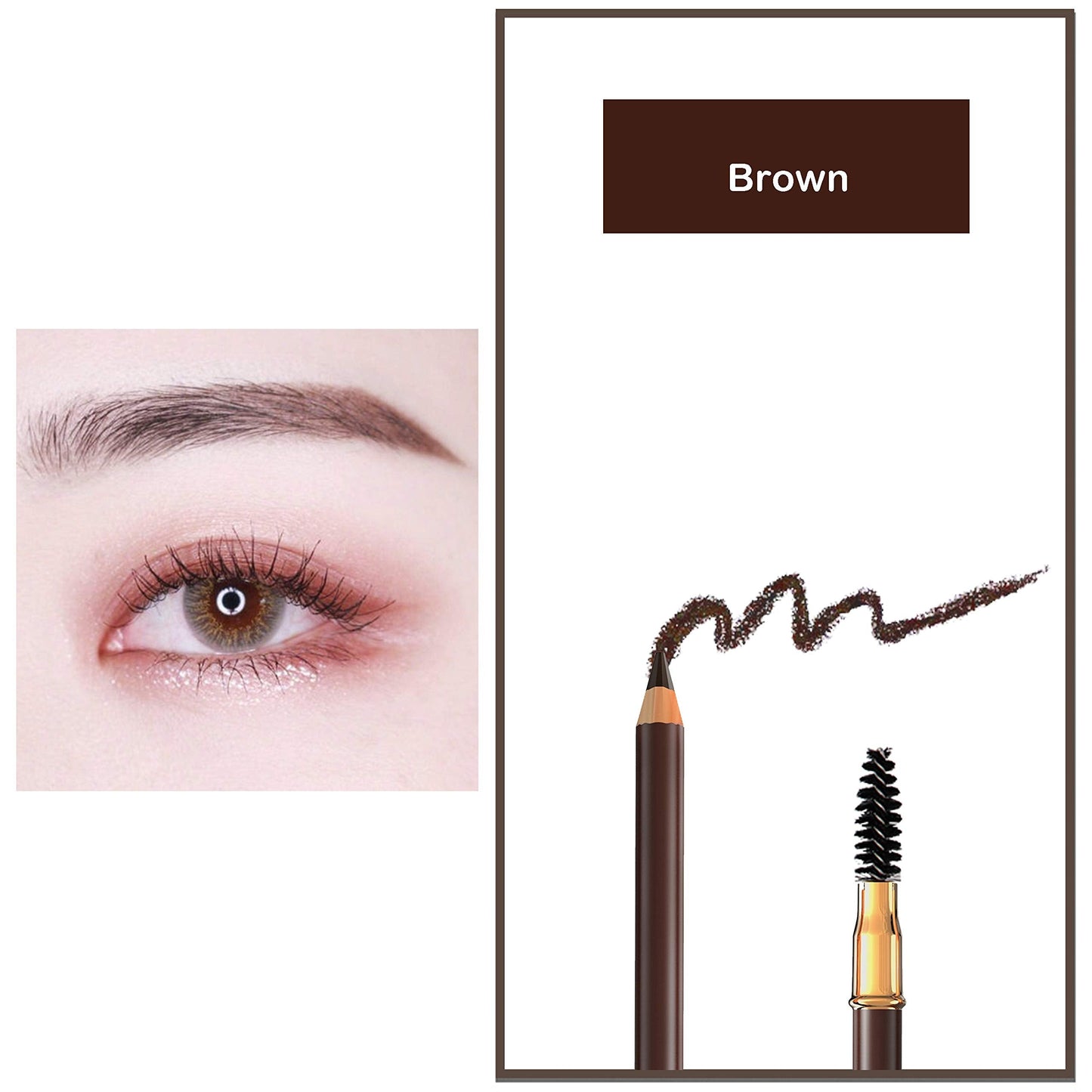 Bodermincer Eyebrow Pencil – Long-Lasting Waterproof Automatic Liner, 5 Colors (5pcs, 5# Brown)