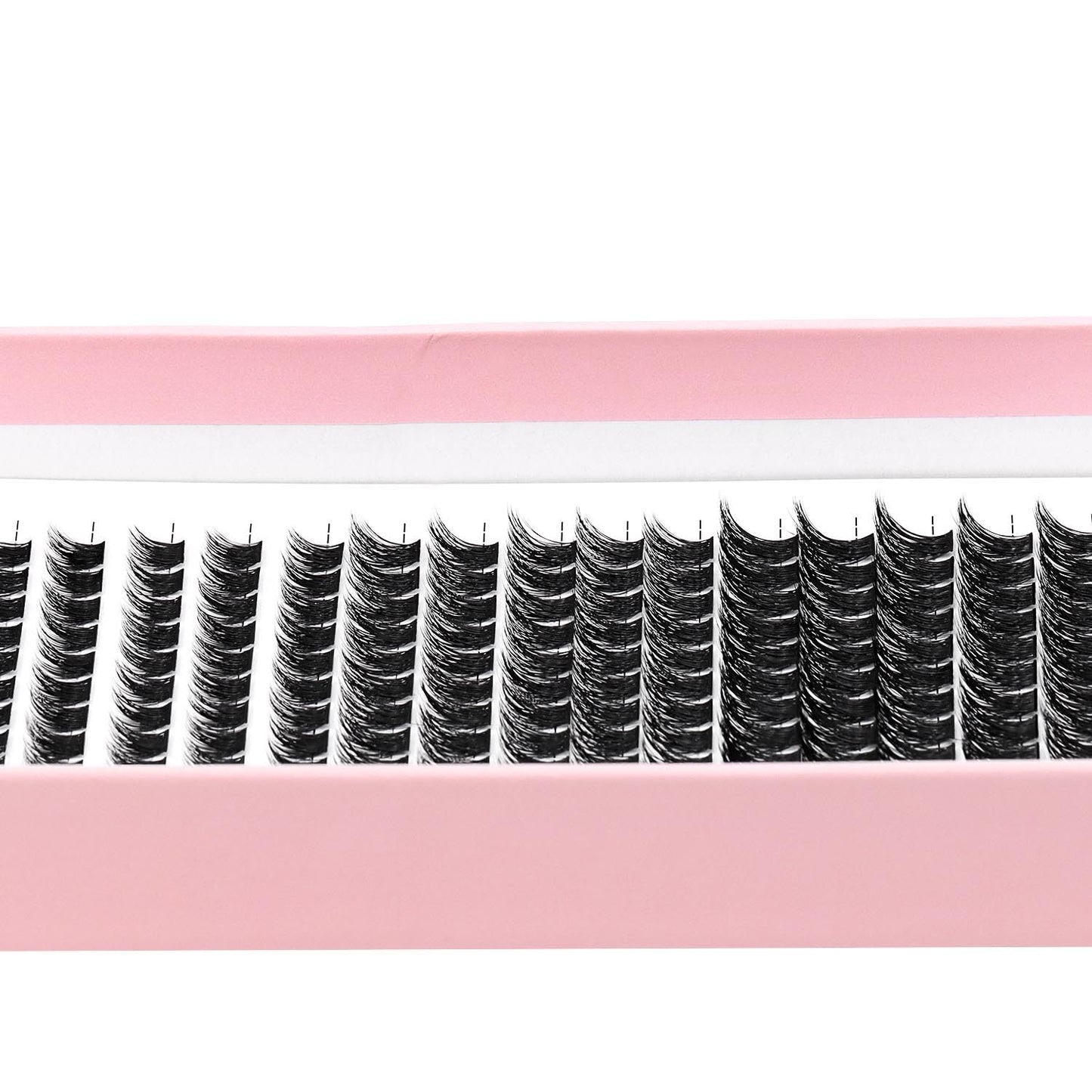 Bodermincer Lash Clusters – 180pcs, D Curl, Mixed 10-12-14mm, Black/Brown