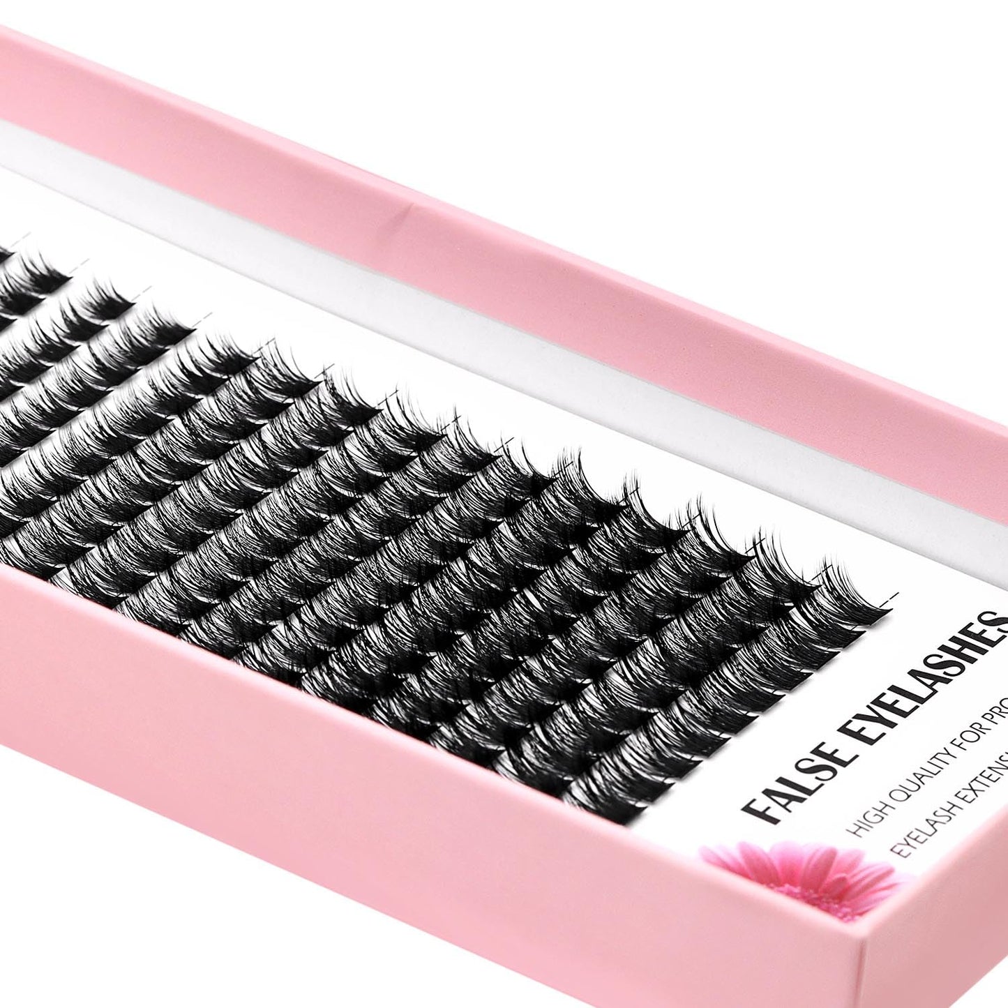Bodermincer Lash Clusters – 180pcs, D Curl, Mixed 10-12-14mm, Black/Brown