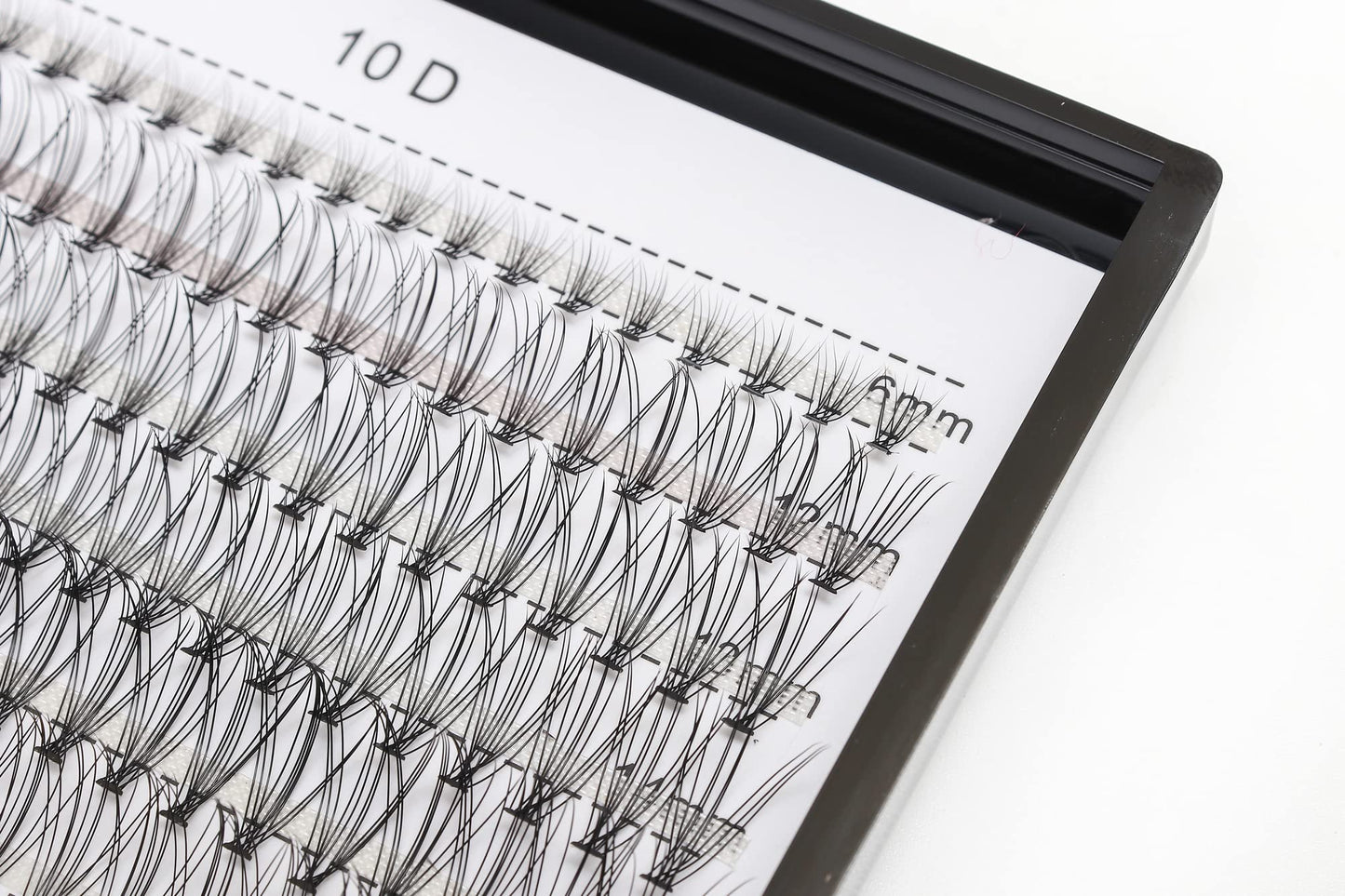 Bodermincer 240pcs Lash Extensions – C Curl, 10D/20D Mixed Clusters (8–16mm) for Professionals
