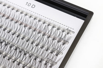 Bodermincer 240pcs Lash Extensions – C Curl, 10D/20D Mixed Clusters (8–16mm) for Professionals