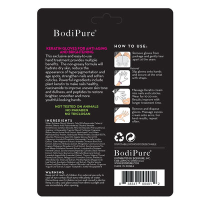 Bodipure Premium Hand Mask Keratin Gloves | Spa-Quality Hydration for Dry Hands