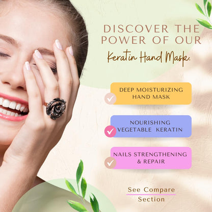 Bodipure Premium Hand Mask Keratin Gloves | Spa-Quality Hydration for Dry Hands