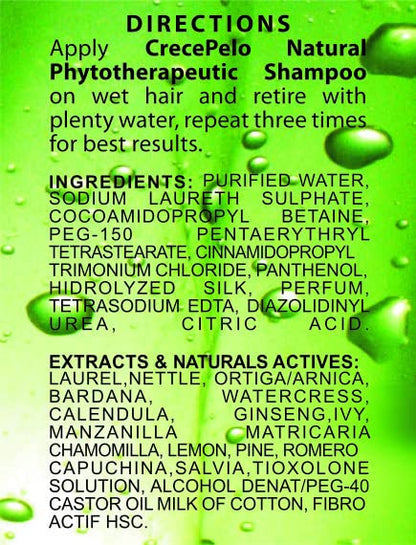 BOÉ COSMETICS Natural Hair Growth Duo – Phytotherapeutic Shampoo & Rinse Set – Plant-Based, Sulfate-Free – 12.5 oz Each