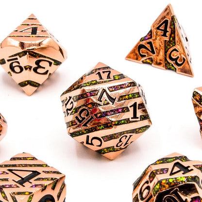 Wizard's Vein | Solid Metal Dice | 7 Piece Set