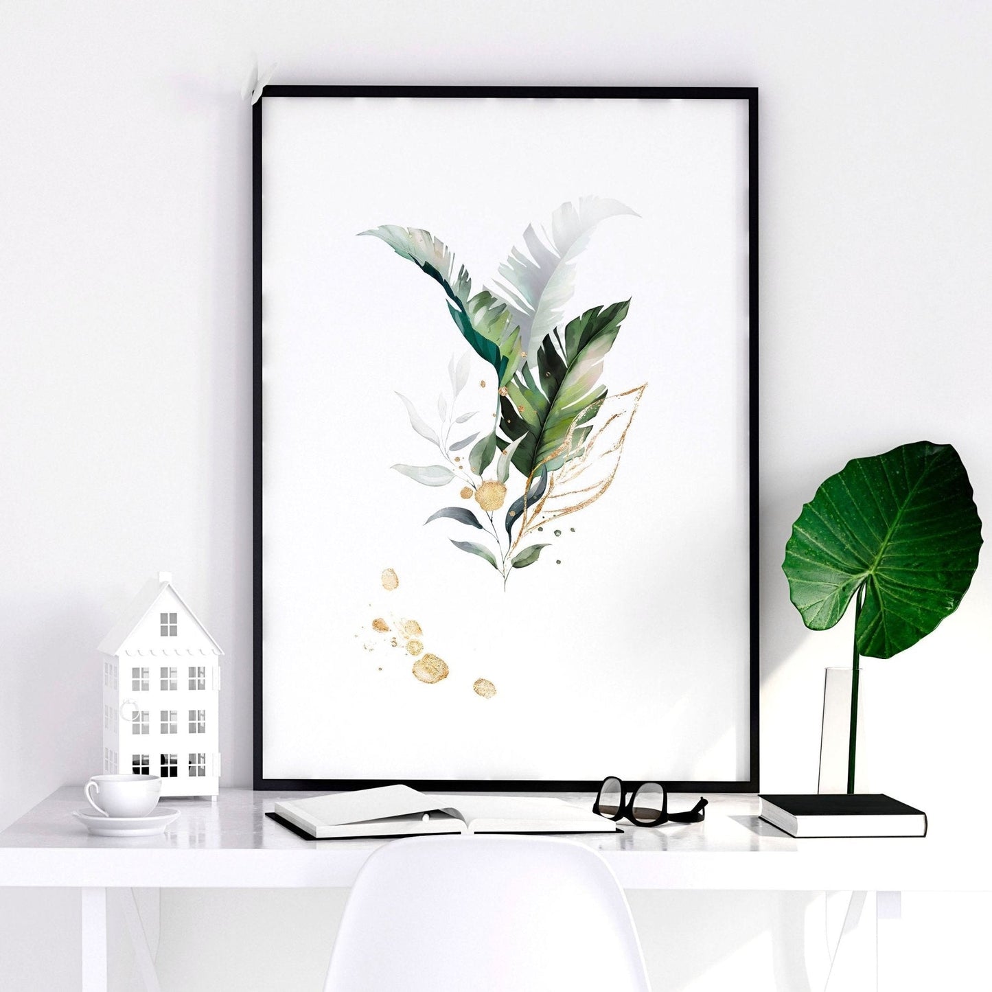 Wall Art for Bedroom | Tropical Botanical Set of 3