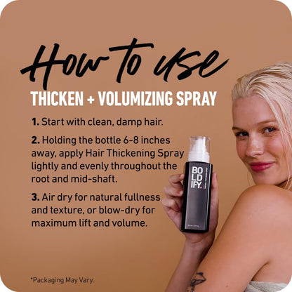 Boldify Hair Thickening Spray — Volume Booster & Texture Spray for Women & Men | 8oz