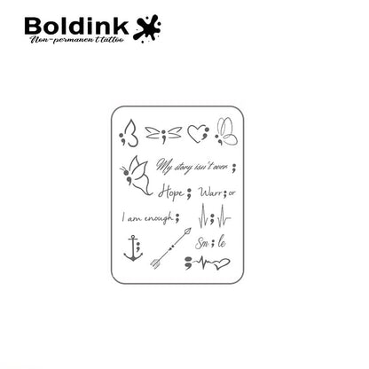 Boldink Butterfly 7 Semi-Permanent Tattoos — Realistic, Waterproof, 7–14 Day Wear
