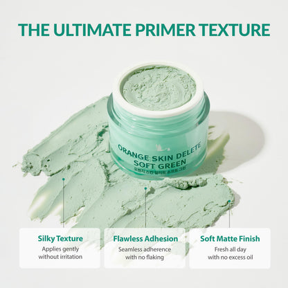 Bonamedusa Orange Skin Delete Primer – Soft Green Pore Care, 30g