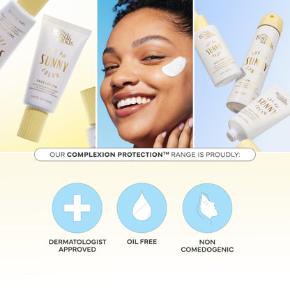 Bondi Sands Sunny Cream SPF 60 Face Lotion – Hydrating, Oil-Free Daily Sunscreen