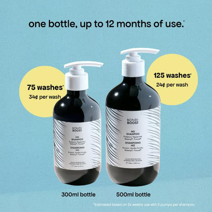 BondiBoost HG Anti-Thinning Shampoo & Conditioner Set – Fuller-Looking Hair, Procapil, Redensyl, Rosemary, Sulfate-Free