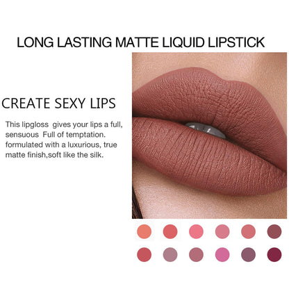 BONNIE CHOICE 18-Pcs Matte Liquid Lipstick Set – Waterproof, Long-Wearing, 18 Rich Shades