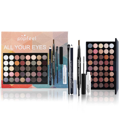 BONNIE CHOICE Eye Makeup Kit for Women – Beginner-Friendly Set with Eyebrow Pencil, Eyeliner, Mascara & 40-Color Eyeshadow Palette
