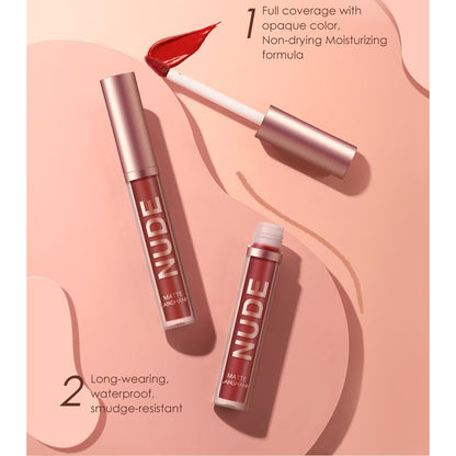 BONNIE CHOICE 12-Piece Matte Lipstick & Lip Liners Set – Waterproof & Long-Lasting