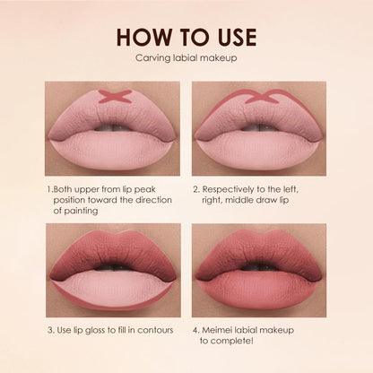 BONNIE CHOICE 12-Piece Matte Lipstick & Lip Liners Set – Waterproof & Long-Lasting
