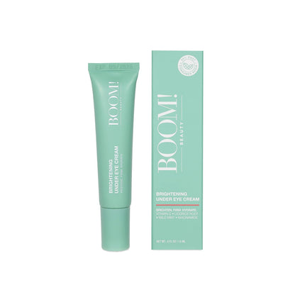 Boom Awaken Cooling Under Eye Cream - Vitamin C, Licorice Root, Wild Mint, Green Tea (0.5 oz)