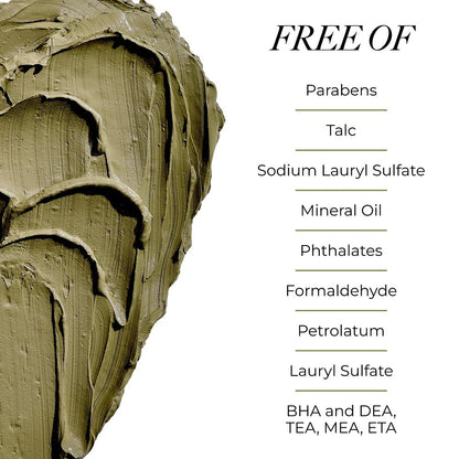 Borghese Advanced Fango Active Mud Mask for Face & Body – Detoxifying Bentonite Clay + Hyaluronic Acid, 2.7 oz Tube, For Normal to Oily Skin