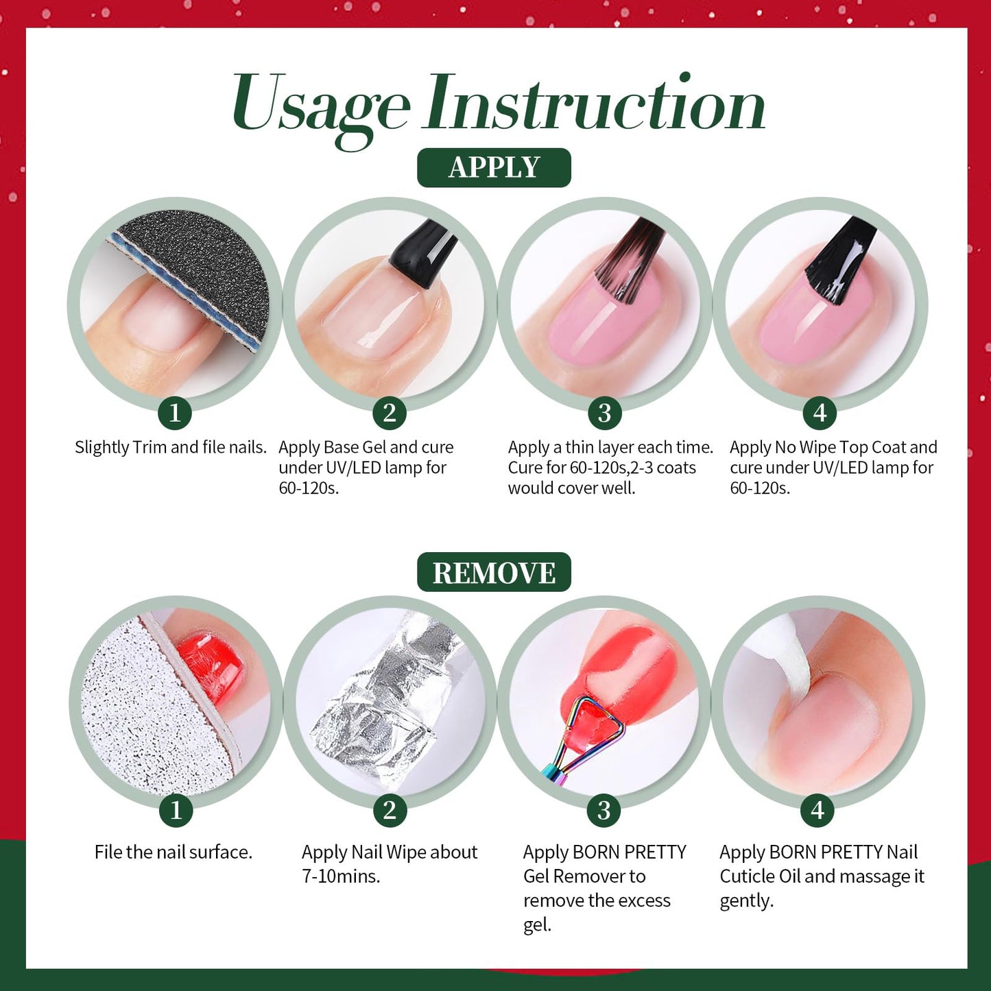 Born Pretty Christmas Cat Magnetic Eye Gel Nail Polish Set – 6 Colors (7ml each) for Holiday Manicure