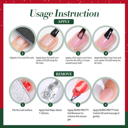 Born Pretty Christmas Cat Magnetic Eye Gel Nail Polish Set – 6 Colors (7ml each) for Holiday Manicure