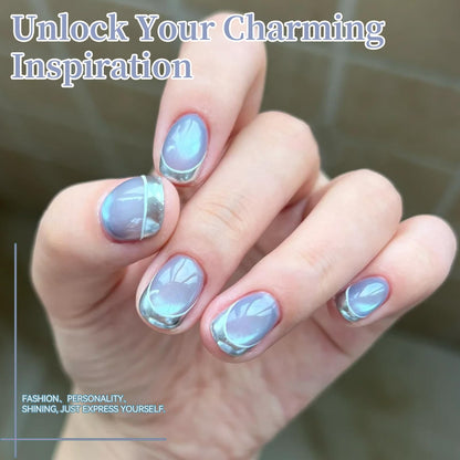 Born Pretty Cat Magnetic Eye Gel Polish Set - 6 Pastel Mirror Gels (7ml each)