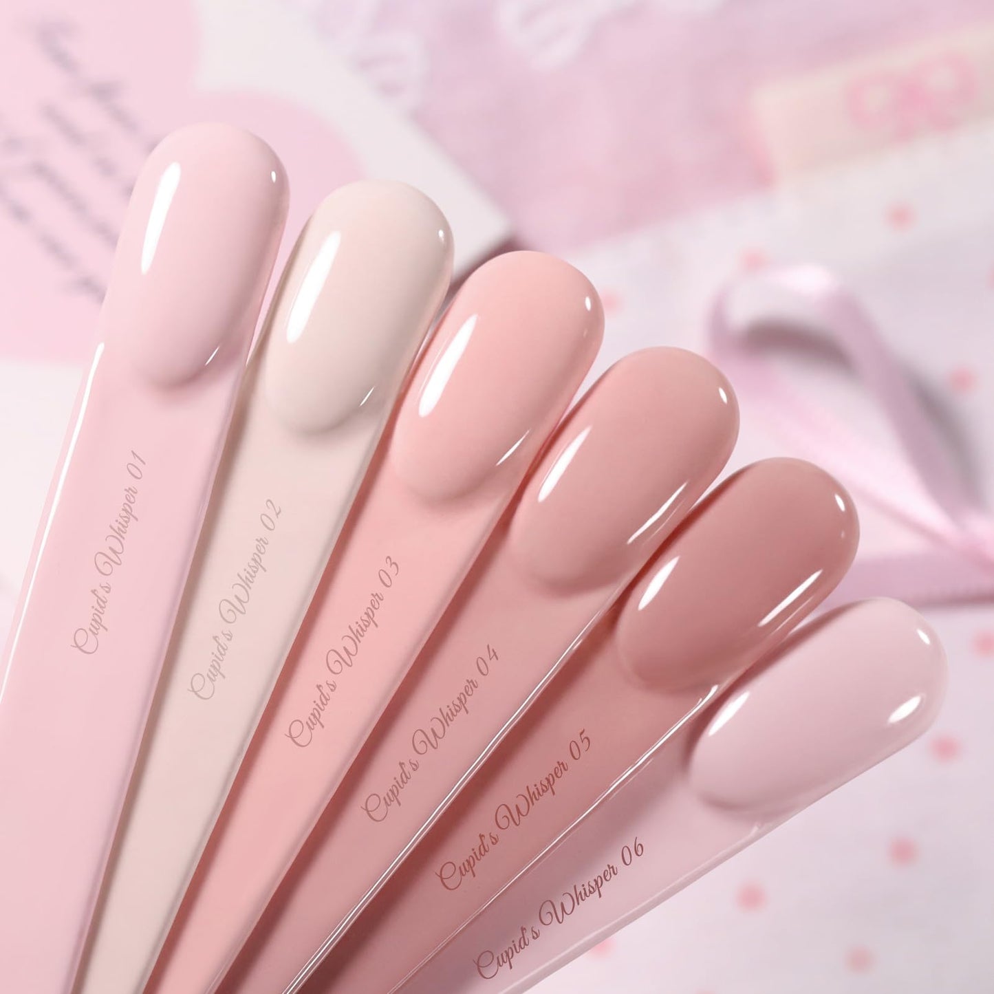 Born Pretty Pink Gel Nail Polish 6 Colors Set – Easy Application, Long-Lasting Shine