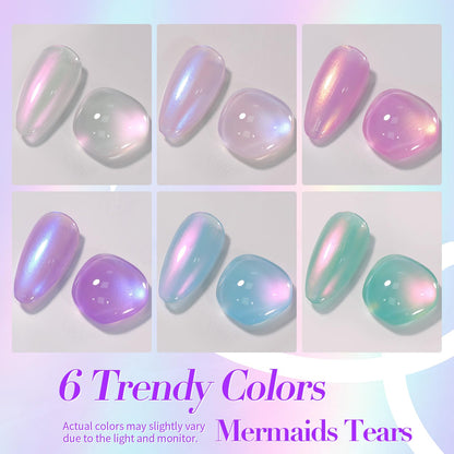 Born Pretty Pearl Nail Polish Set – 6 Shimmer Colors (Ombre) | Quick Dry