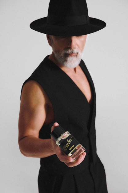 Borsalino Black Iris Eau de Parfum for Men | Long-Lasting Fresh Woody Amber Cologne