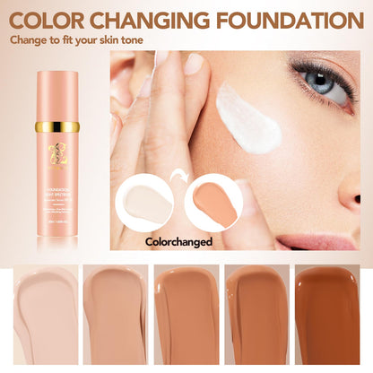 Botagus Foundation 4 in 1 Light Spectrum SPF50+ – 2 Pack Waterproof Longwear Foundation & Concealer