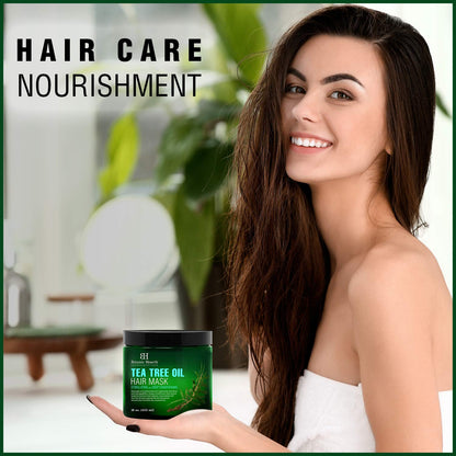 Botanic Hearth Tea Tree Hair Mask & Deep Conditioner | Moisturizes, Strengthens & Scalp Care | 16 Oz