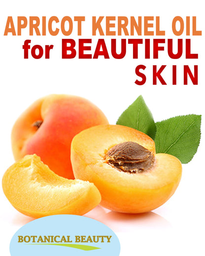 Botanical Beauty Organic Apricot Kernel Oil – Pure Virgin Cold-Pressed Carrier Oil 1 oz | For Face, Hair & Skin