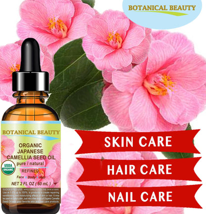 Botanical Beauty Japanese Organic Camellia Seed Oil – 100% Pure, 15 ml